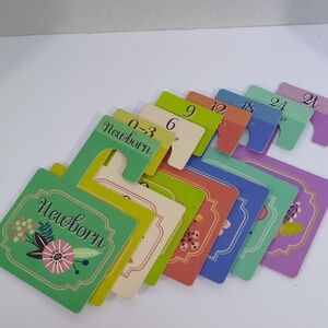 Colorful Kids Girls Closet Dividers Set Newborn - 2T